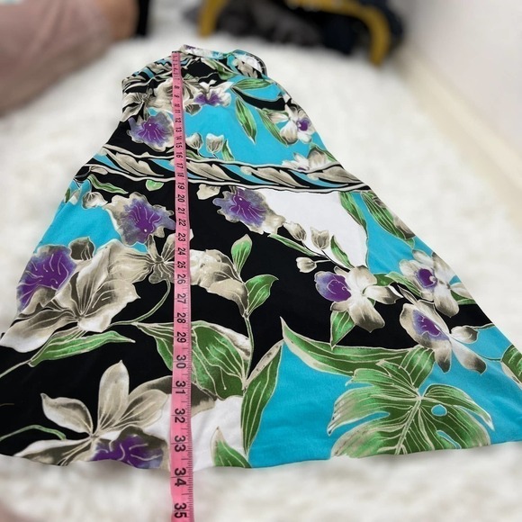 Cache Y2K Floral Halter Dress Lightweight Stretch Size Small - Picture 15 of 16